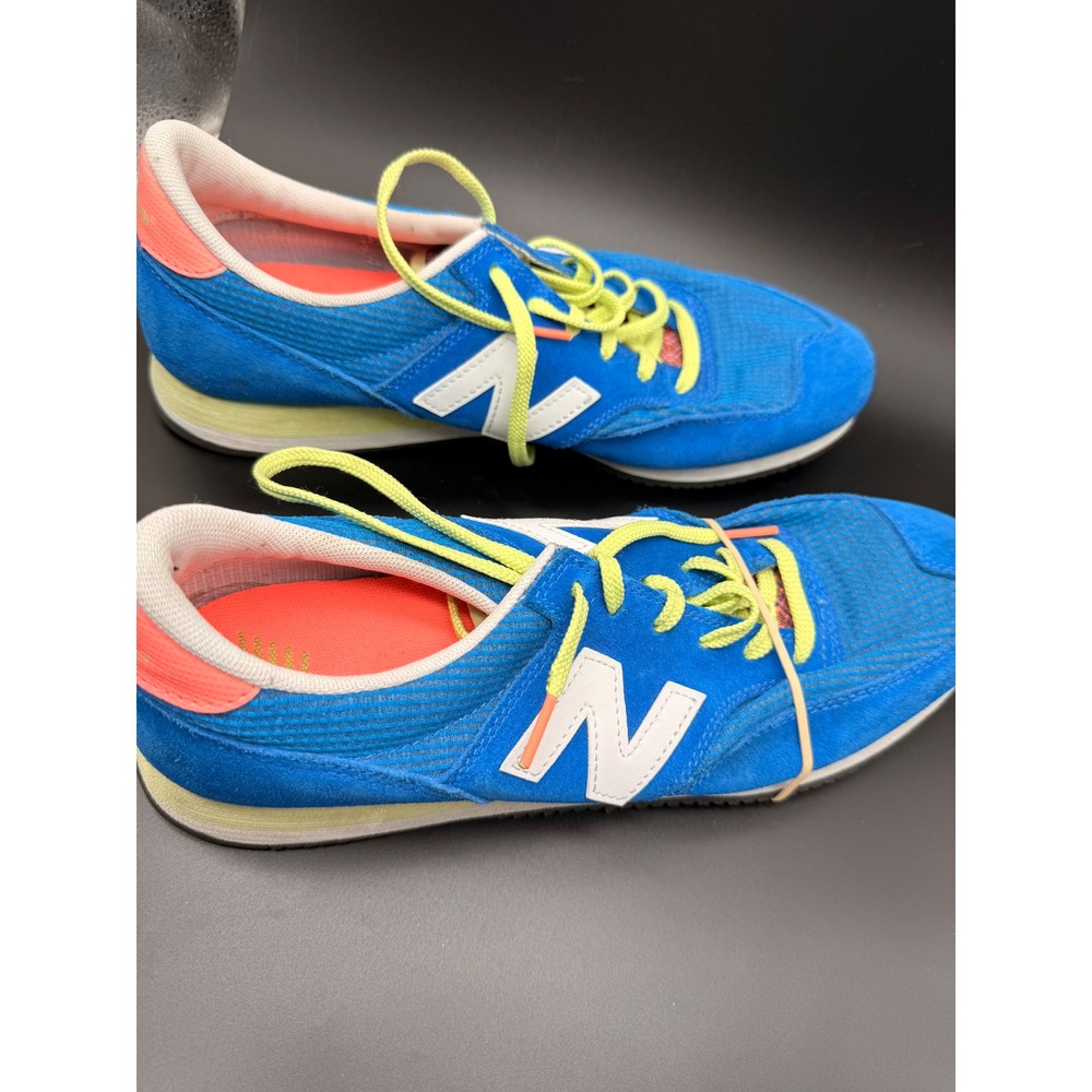 New Balance 620 Sneaker Womens 10.5 Blue Neon Yellow CW620CBI Retro Running